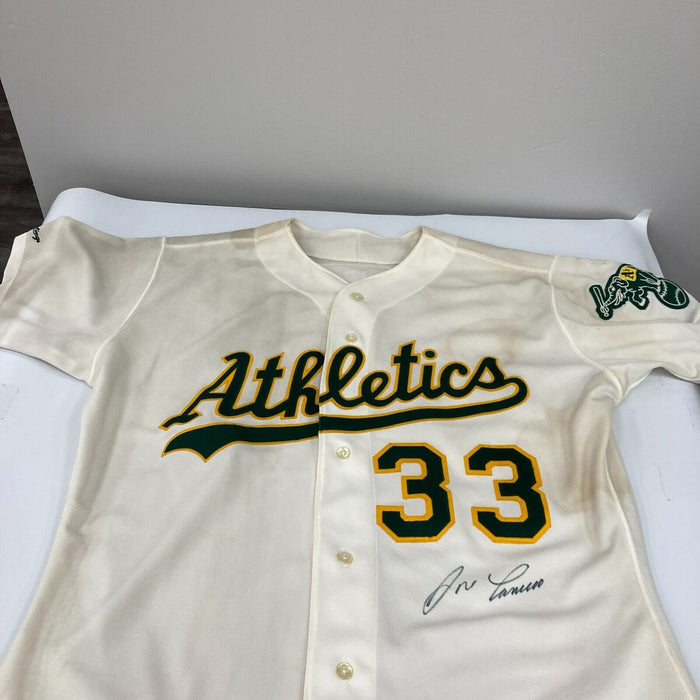 Jose Canseco Signed 1990 Authentic Game Issued Oakland A's Jersey Phil Wood COA