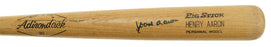Hank Aaron Signed 1975- Game Used Baseball Bat PSA DNA & JSA COA