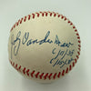 Pitchers Who Threw 2 No Hitters Signed Baseball Spahn Vandermeer PSA DNA MINT 9
