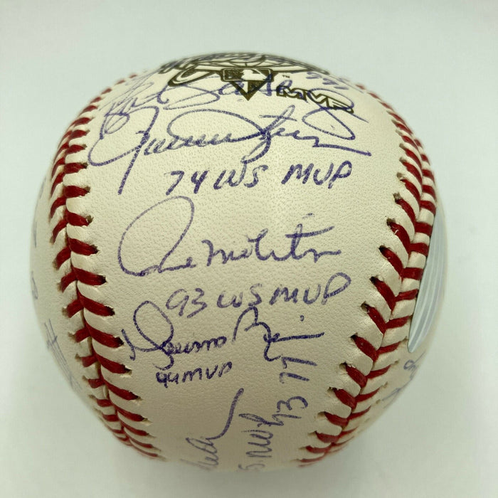 RARE World Series MVP's Signed Inscribed Baseball 24 Sigs Mariano Rivera PSA DNA