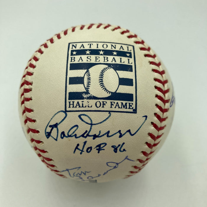 Mike Piazza Tom Seaver Ryne Sandberg Hall Of Fame Multi Signed Baseball JSA COA