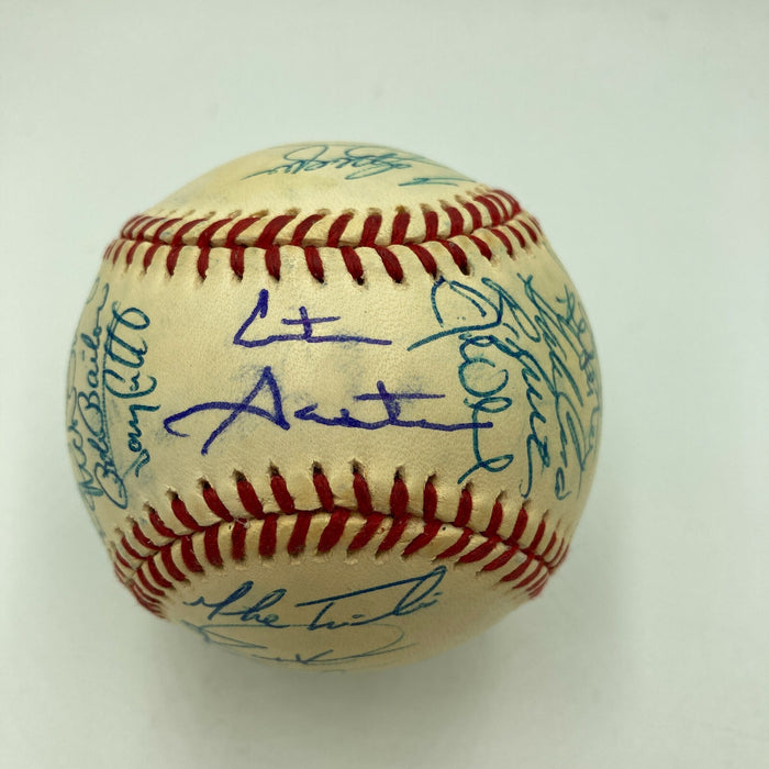 1993 Toronto Blue Jays World Series Champs Team Signed Baseball JSA COA