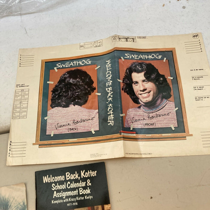 Huge Lot Of Vintage 1970's Welcome Back Kotter Items With Toys, Programs