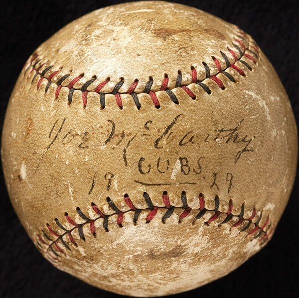 1929 Joe McCarthy Single Signed National League Baseball Yankees Cubs PSA DNA