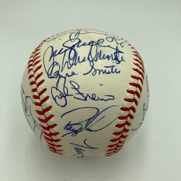 1989 All Star Game Team Signed Baseball Tony Gwynn Ozzie Smith