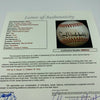 Carl Hubbell Bill Terry Edd Roush NY Giants Legends Signed NL Baseball JSA COA