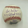 Bob Feller #19 Retired 4-17-1957 Signed Hall Of Fame MLB Baseball JSA COA