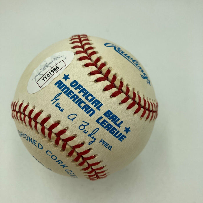 Nice Joe Dimaggio Signed Official American League Baseball JSA COA