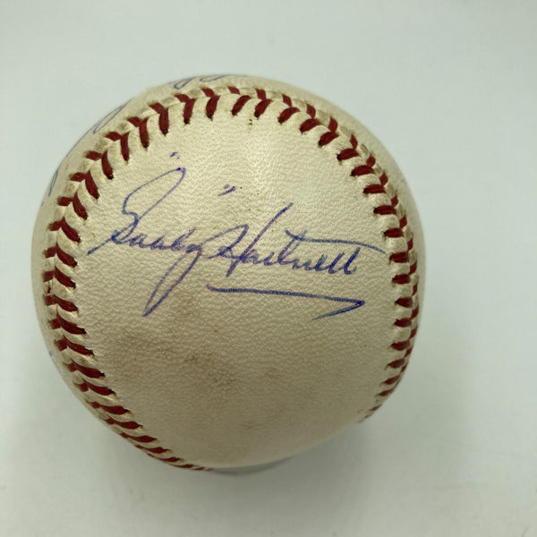 Gabby Hartnett Signed Official American League Joe Cronin Baseball JSA COA