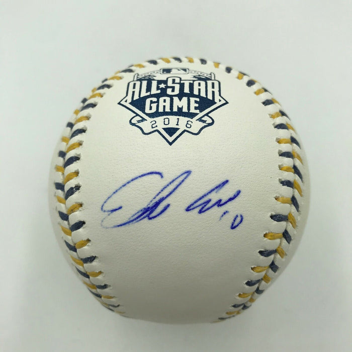 Edwin Encarnacion Signed Official 2016 All Star Game Baseball JSA COA Yankees