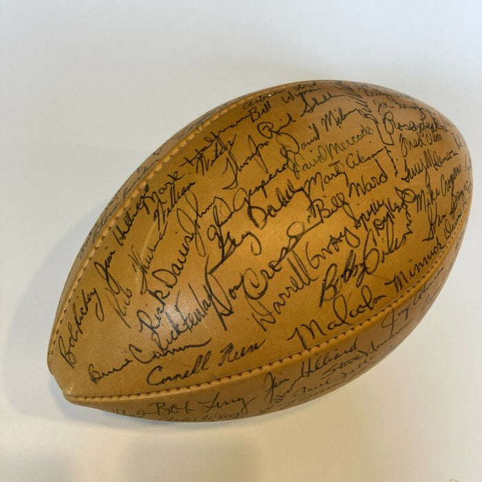 1973 Texas Longhorns SWC Champions Team Signed Football 60+ Sigs JSA COA