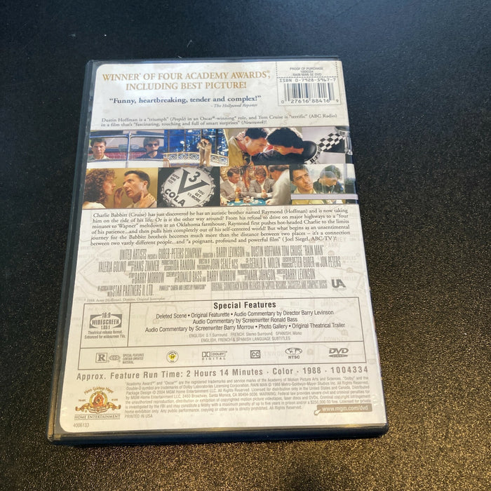 Dustin Hoffman & Barry Levinson Signed Rain Man DVD Movie With JSA COA