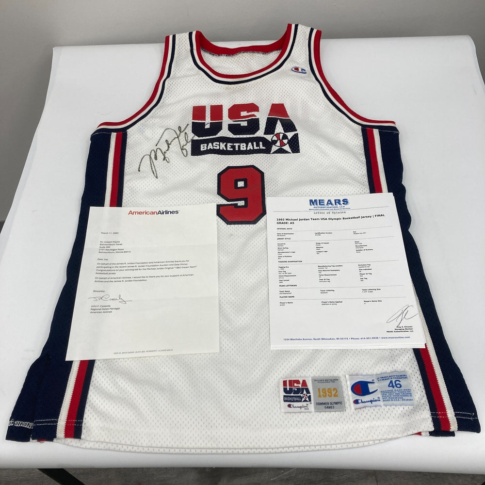 Michael Jordan Signed Game Used 1992 Team USA Dream Team