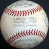 Freddie Lindstrom Stan Musial Hall Of Fame Multi Signed Baseball PSA DNA COA