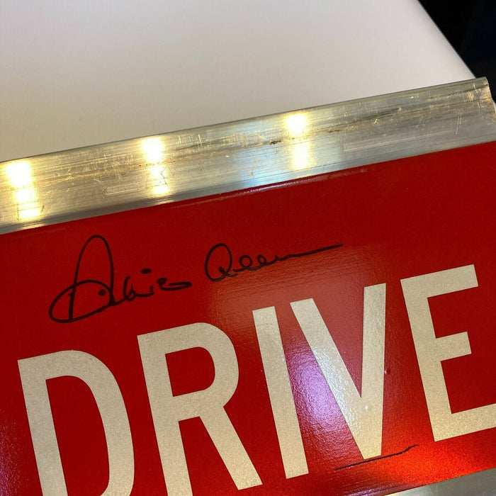 Dick Allen Twice Signed 6x30 Street Sign Richie Allen Drive JSA COA