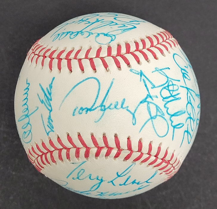 Beautiful 1991 Minnesota Twins World Series Champs Team Signed Baseball JSA COA
