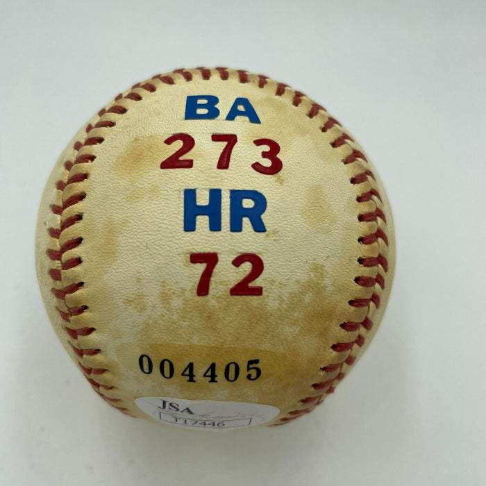 RARE Johnny Lindell Single Signed Baseball 1940's New York Yankees Great JSA COA