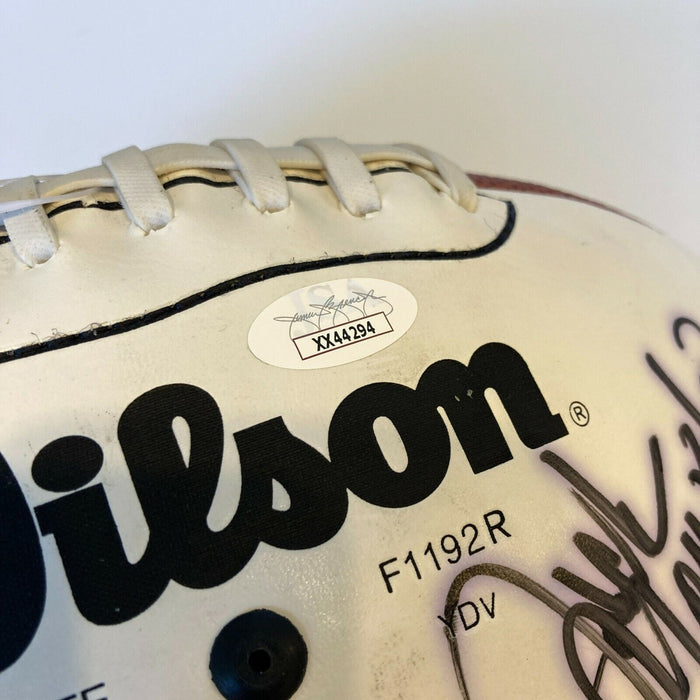 Hall Of Fame Legends Multi Signed Football Don Shula Mike Ditka 11 Sigs JSA COA