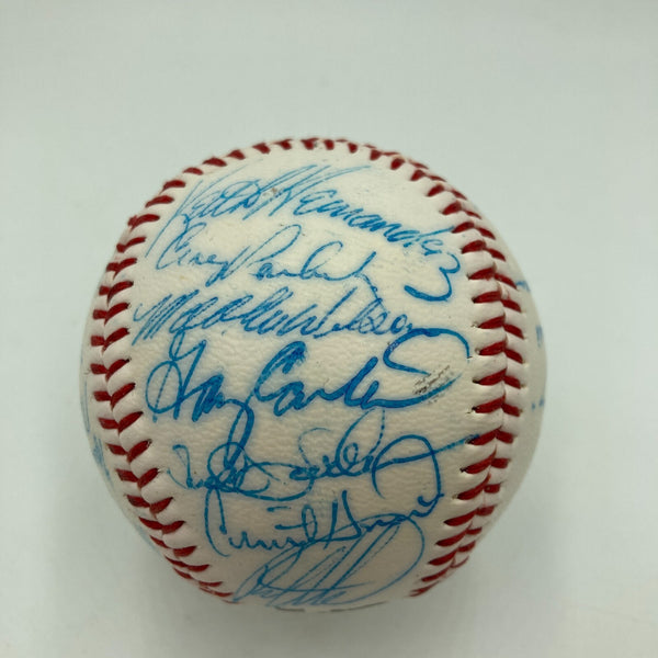 1985 - 1986 New York Mets Team Signed Baseball 28 Sigs With Gary Carter