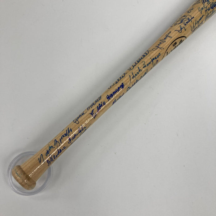 Negro League Legends Multi Signed Mini Baseball Bat 65 Signatures JSA COA