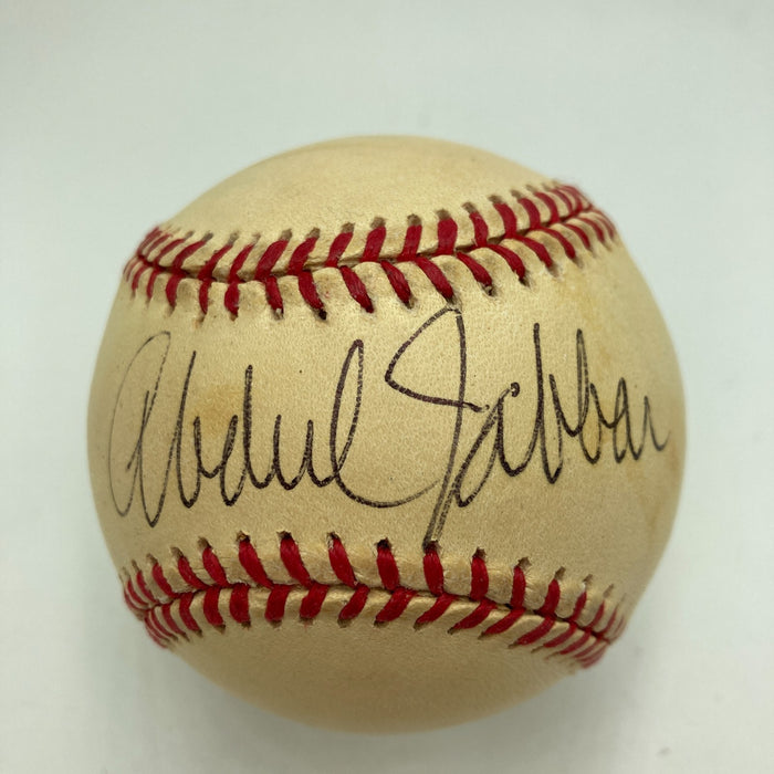 Kareem Abdul Jabbar Signed 1980's American League Baseball JSA COA