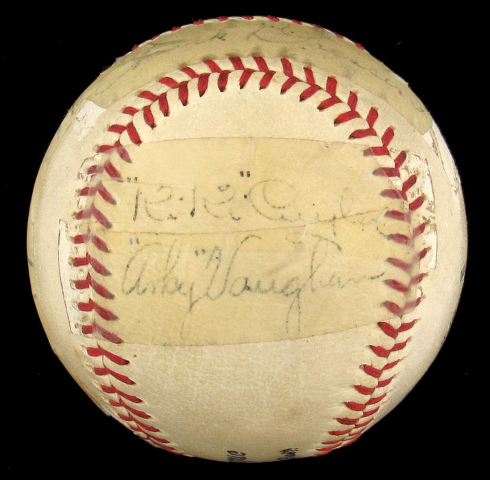 Honus Wagner Signed 1930's National League Baseball JSA COA