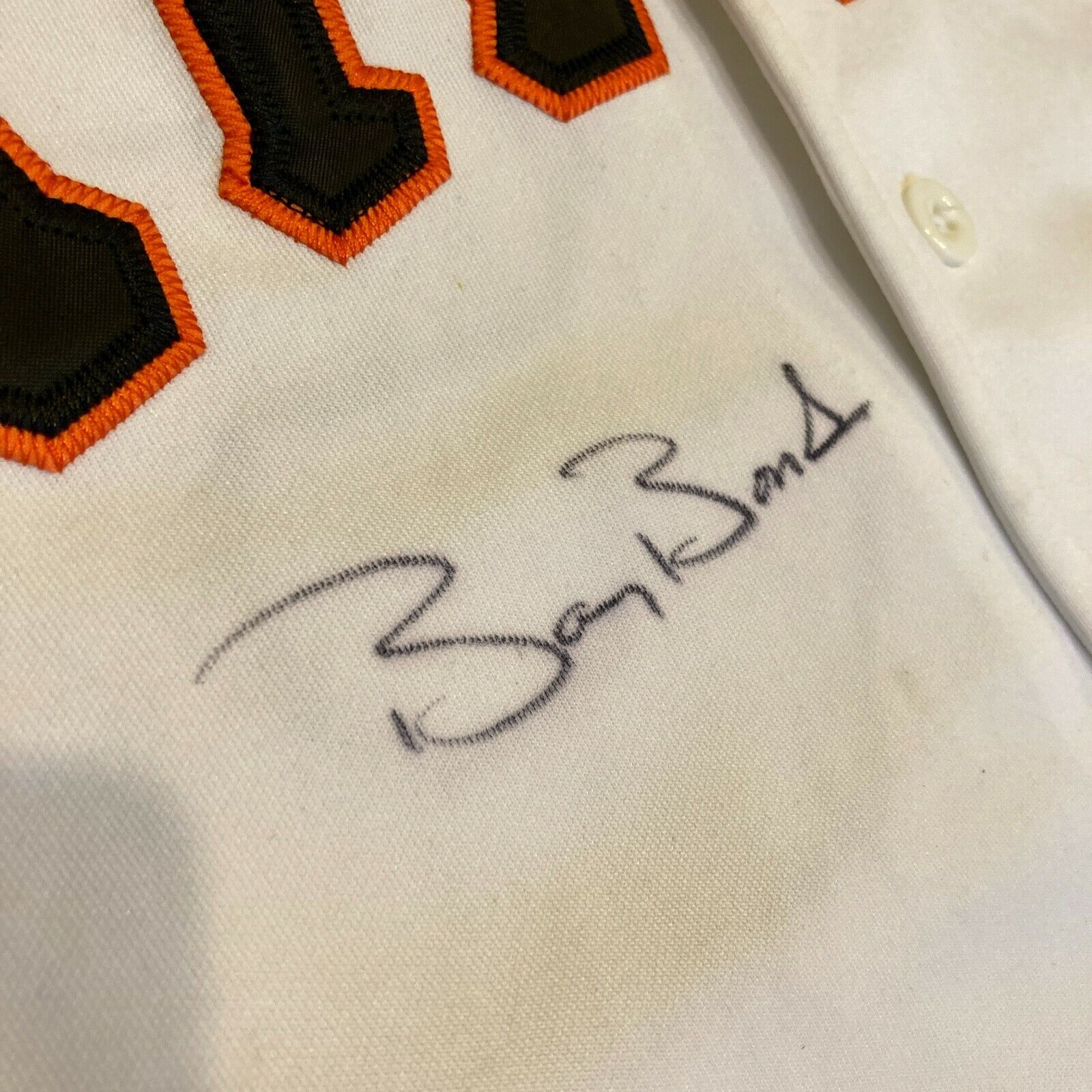 Matt Cain Autographed Orange San Francisco Giants Jersey- JSA