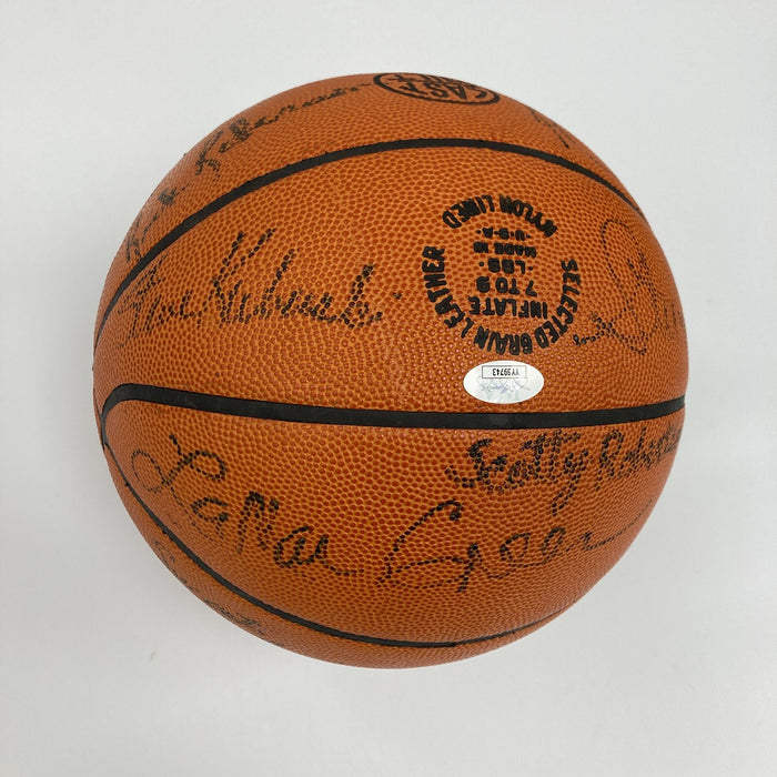 Pete Maravich Pistol Pete 1974-75 New Orleans Jazz Team Signed Basketball JSA