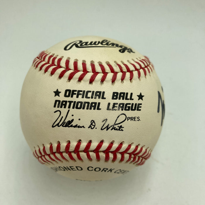 Mickey Rooney Signed Official National League Baseball Celebrity Auto JSA COA