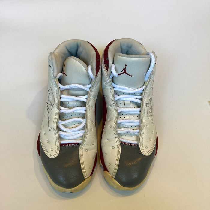 Michael Jordan Dual Signed Jordan Sneakers Shoes JSA COA Big Auto