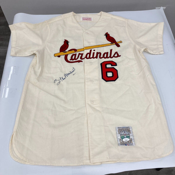 Stan Musial Signed Authentic Mitchell & Ness St. Louis Cardinals Jersey JSA COA