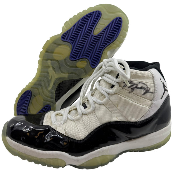 Michael Jordan Photo Matched Game Used Twice Signed 1996 Nike Sneakers JSA COA