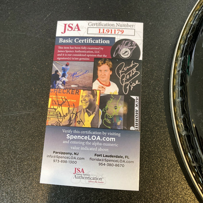 Huey Lewis and The News Signed Autographed Drumhead With JSA COA 4 Signatures