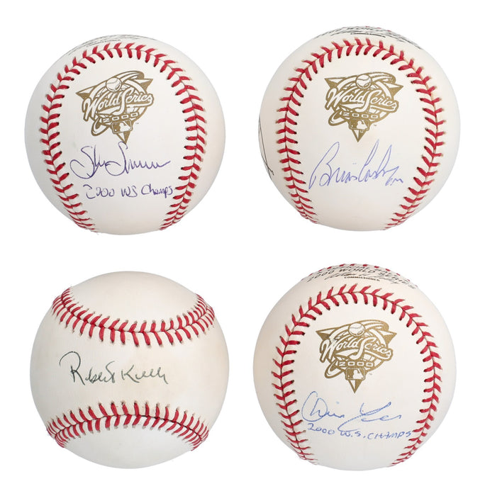 2000 New York Yankees WS Champs Team Signed Baseball Collection 60 Balls JSA COA