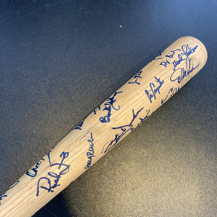 1993 Florida Marlins Inaugural Season Team Signed Game Used Baseball Bat JSA COA