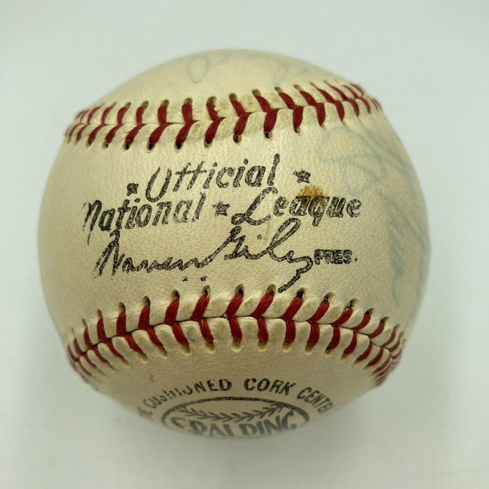 Mickey Mantle 1955 All Star Game Team Signed National League Baseball JSA COA