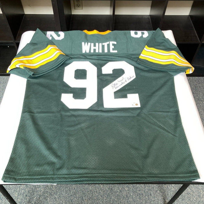 Reggie White "Minister Of Defense" Signed Inscribed Green Bay Packers Jersey JSA