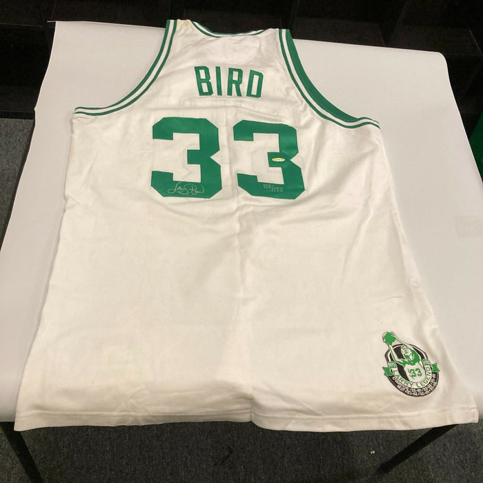 Larry Bird Signed 1985-86 Boston Celtics Authentic Jersey Upper Deck UDA COA