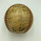 1948 Cleveland Indians W.S. Champs Team Signed Baseball Satchel Paige JSA COA