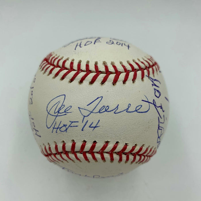 HOF Managers Sparky Anderson Torre Weaver Larussa Lasorda Signed Baseball JSA