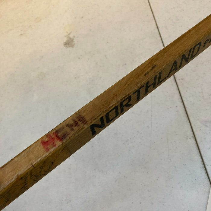 1964-65 Detroit Red Wings Team-Signed Paul Henderson Game Used Stick JSA COA