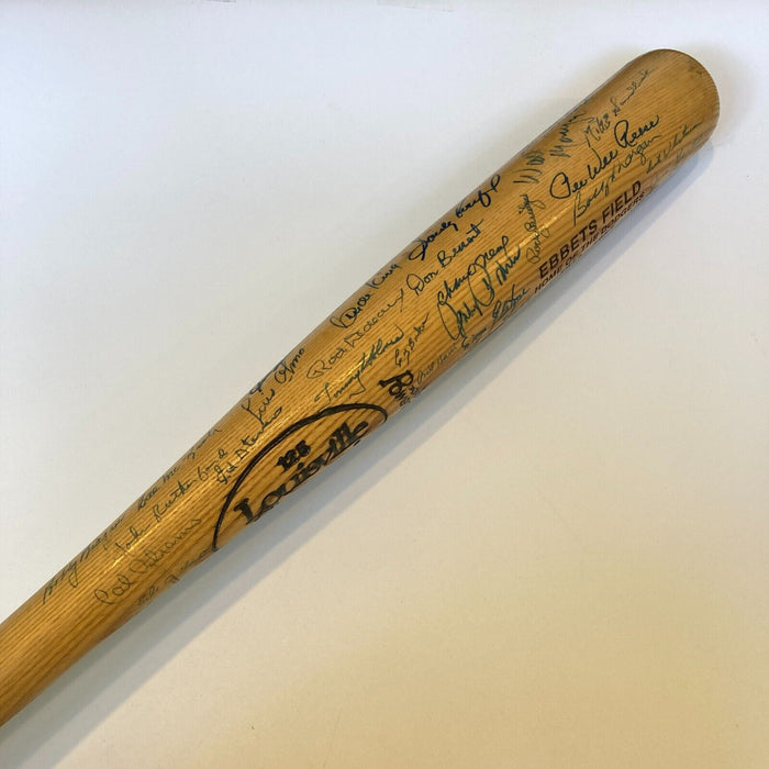 Sandy Koufax Don Drysdale Brooklyn Dodgers Legends Signed Bat 50+ Sigs JSA COA