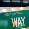 Eddie Mathews Twice Signed 6x30 Street Sign Eddie Mathews Way JSA COA