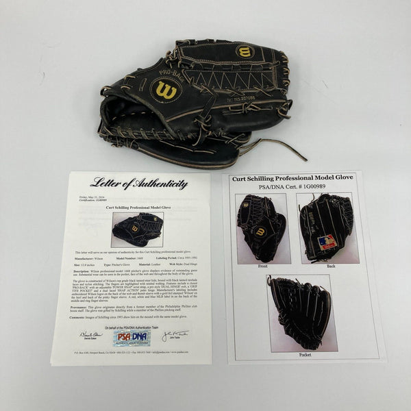 Curt Schilling Game Used 1991 Wilson Baseball Glove PSA DNA COA