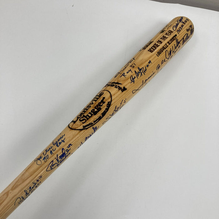 Rookie Of The Year Winners Signed Bat With Willie Mays "ROY 1951" 35+ Sigs JSA