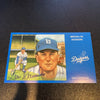 Gene Hermanski Signed Autographed Vintage Brooklyn Dodgers Postcard