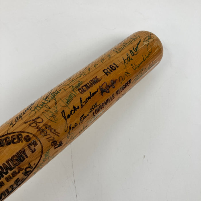 Mickey Mantle Ted Williams Willie Mays 58 Sigs Hall Of Fame Multi Signed Bat BAS