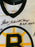 Milt Schmidt Signed Heavily Inscribed Authentic Boston Bruins Jersey JSA COA