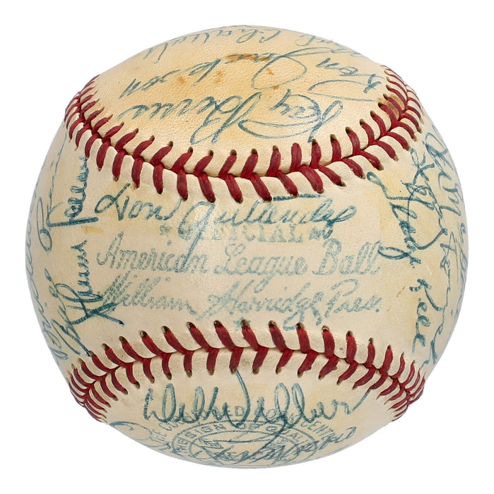 Nellie Fox 1955 Chicago White Sox Team Signed American League Baseball JSA COA