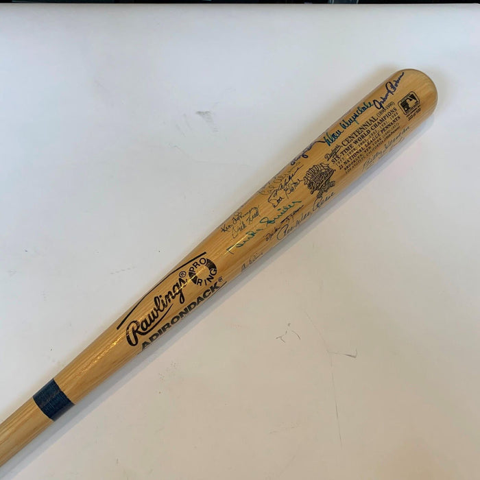 Incredible Brooklyn Dodgers Greats Signed Centennial Bat With 50+ Sigs JSA COA